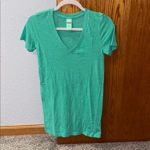 VS PINK Green v-neck